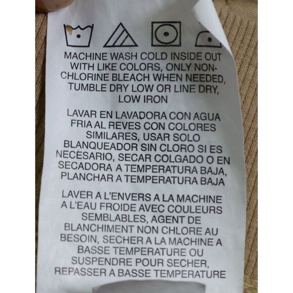 Lee Relaxed Fit Mid Rise Cargo Capri Pants Khaki Size Med Cotton/Spandex - Picture 10 of 15